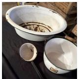 VTG While Enamel Ware