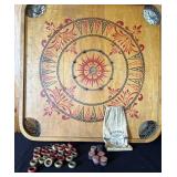 Early Carrom 2 Sided Game Board