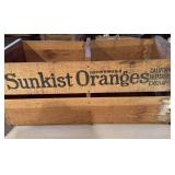 Sunkist Oranges Wood Crate