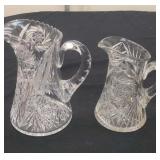 2 Antique American Brilliant Pitchers (?)