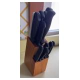 Wood Block of Knives