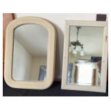 Antique Painted Wood Frame Mirrors