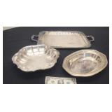 Vintage Silver-Plated (?) Serving Dishes