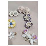 Vintage Earrings and Brooch