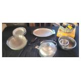 Vintage Kettle, Pie Plates, Bowls, and More