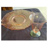 Murano Uranium Watermelon Green/Pink