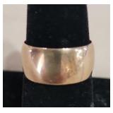 Solid Gold Wide Wedding Band