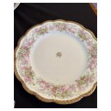 Cornet Limoges Hand Painted Pink Flowers