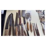 VTG Wood Handled Utensils