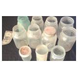 11 Vintage Canning Jars