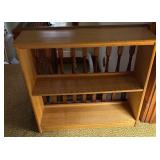 Wooden Bookcase 2 Shelves