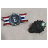 Sterling Necklace & Lapel Pins