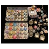 Magnetic and button interchangeable charms