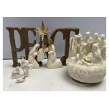 Nativity Music Box & Decor