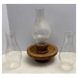 Candle Holder & Glass Lamp Globes