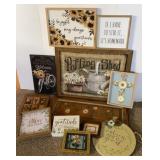 Framed Wall Hanging Home Decor