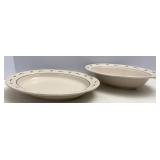 Longaberger Pottery Heritage Green platter &