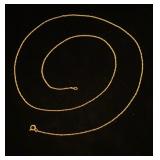 14K yellow gold ultra fine rope chain