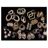 Dangle medallion style earrings