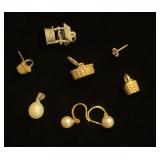 Sterling charms and freshwater Pearls