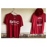 Cincinnati Reds T-Shirts (L) & Bucket Hat