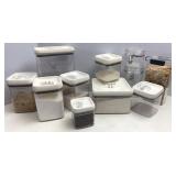 Plastic Dried Food Storage Canisters