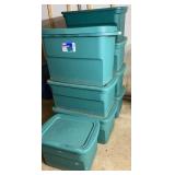 (8) Sterilite Totes With Lids