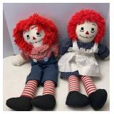 Handmade Raggedy Ann & Andy Dolls