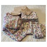 (3) Complete King Size Floral Sheets