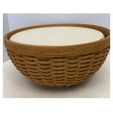 Longaberger Cover Serving Bowl Basket