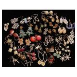 Holiday themed and other dandle earrings
