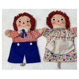 Knickerbocker Raggedy Ann & Andy Puppets