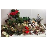 Christmas Greenery & Snowman Decor