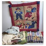 Rush County Woven Throw, Raggedy Ann Panel