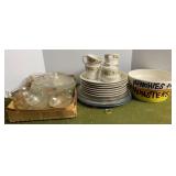 Clear Glass Snack & Other Dinnerware