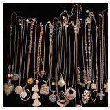 Longer necklaces with pendants