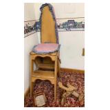 Ironing Board Stool & Wooden Tricycle