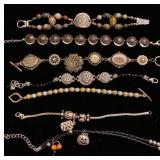 Beaded clasp bracelets