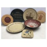 Wooden Decorative Plates & Bowls