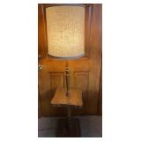 Oak Two Tier Floor Lamp 60in tall