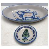 MA Hadley Pottery Small Platter & Coaster