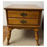 Ethan Allen Solid Maple End Table