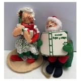 Annalee Santa & Mrs. Claus 7in Dolls