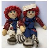 Handmade Raggedy Ann & Andy Dolls