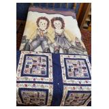 Raggedy Ann & Andy Throw & Quilt