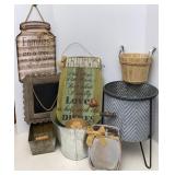 Metal & Galvanized Home Decor