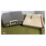Olympiette Typewriter & Boston Paper Cutter