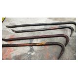 Pry Bars (4) longest 29", shortest 23.5"