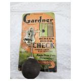 Gardner Screen Door Check - antique