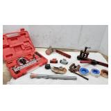Tools for metal tubing, flaring, bending